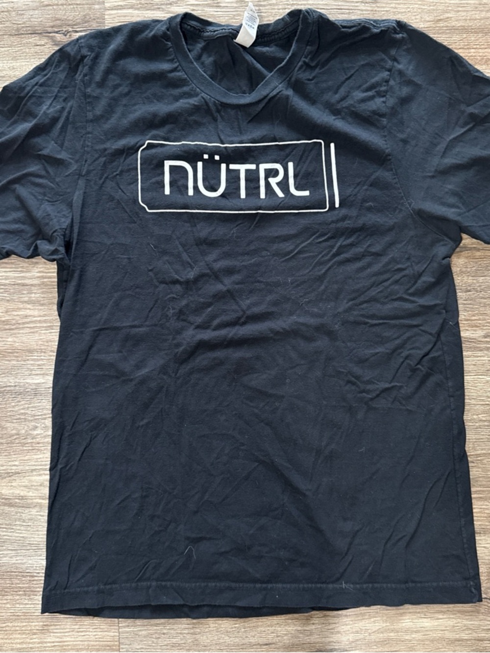 Men's or women’s Black Nütrl Logo Crewneck T-Shirt